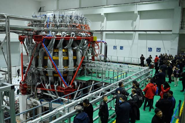 China is investing heavily in new nuclear technology, such as this fusion device at a research laboratory in Chengdu, Sichuan province (Picture: STR/AFP via Getty Images)