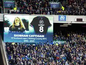 Murrayfield rose to pay tribute to Siobhan Cattigan ahead of Scotland's Six Nations match against Ireland.