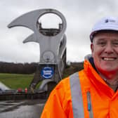 Ross Speirs, head of engineering and infrastructure at Scottish Canals, beside the Falkirk Wheel which is due to re-open in late March. (Photo by Lisa Ferguson/The Scotsman)