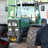 Martin Ross, Ross Agri Services Managing Director, celebrating 50 years of the business. Pictured with a 1994 Fendt 512 C Favorit Turbo.