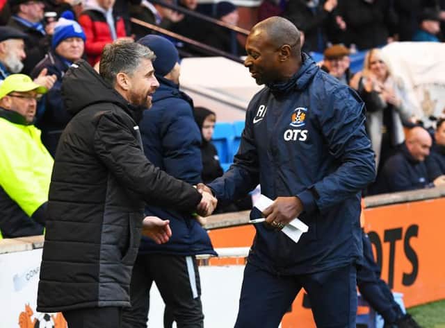 Alex Dyer and Stephen Robinson will meet again on Wednesday evening. (Photo by Alan Harvey / SNS Group)