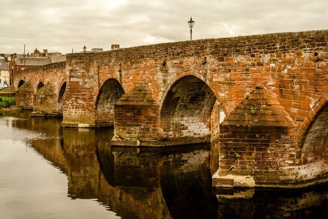 The Dumfries & Galloway town of Dumfries has a population of 46,500.