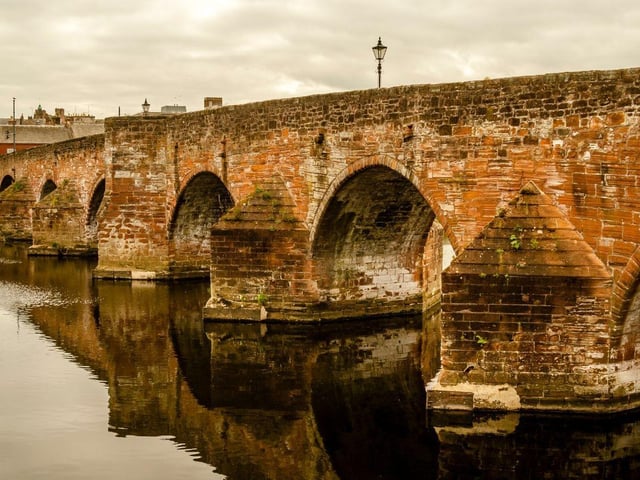 The Dumfries & Galloway town of Dumfries has a population of 46,500.