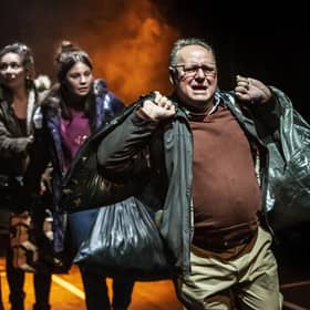 David Nellist plays Dan - an invalided carpenter caught in the Kafka-esque toils of the benefits system - in I, Daniel Blake (Picture: Pamela Raith)