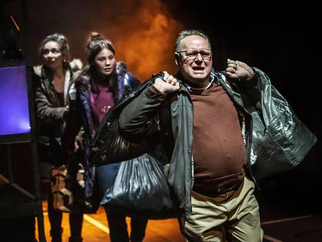 David Nellist plays Dan - an invalided carpenter caught in the Kafka-esque toils of the benefits system - in I, Daniel Blake (Picture: Pamela Raith)
