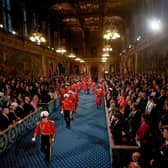 The state opening of parliament in the House of Lords