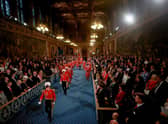 The state opening of parliament in the House of Lords