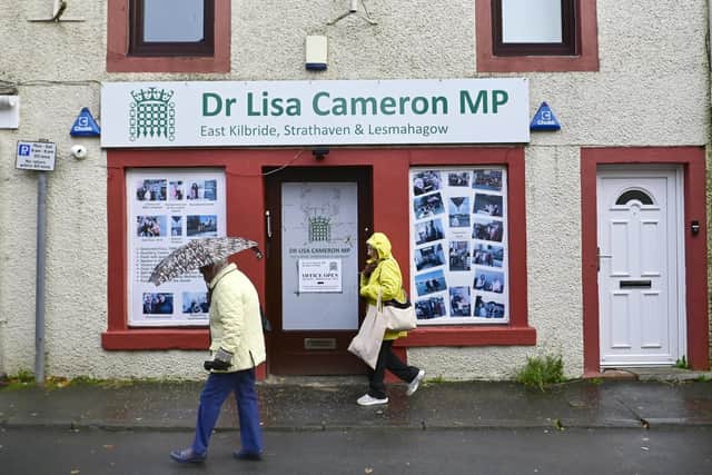 The office of Lisa Cameron MP who has defected from the SNP to the Conservatives. Photo: John Devlin