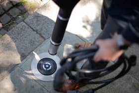 The Trojan 'lance' and charging point.