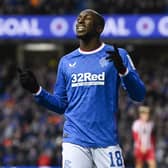 Rangers' Glen Kamara celebrates scoring his first goal of the season in the 2-0 win over St Johnstone. (Photo by Rob Casey / SNS Group)