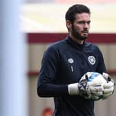 Craig Gordon produced a big performance for Hearts in the 3-0 win over Motherwell.  (Photo by Ross MacDonald / SNS Group)