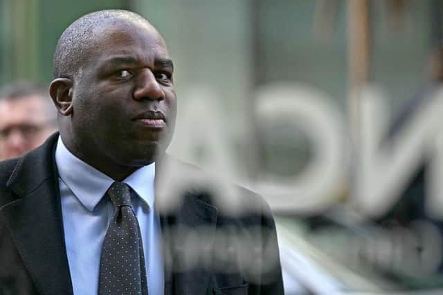Foreign Secretary David Lammy during a visit to the offices of the National Crime Agency in south London. Picture: Ben Stansall/PA Wire