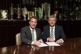 Celtic chairman Peter Lawwell hailed Brendan Rodgers as the "outstanding candidate". Picture: SNS