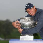 Nicolas Colsaerts of Belgium celebrates after winning the 2019 Amundi Open de France at Golf National. Picture: Ross Kinnaird/Getty Images.