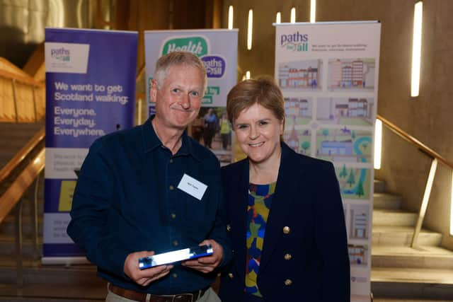 APTG's Neil Taylor with Nicola Sturgeon MSP.