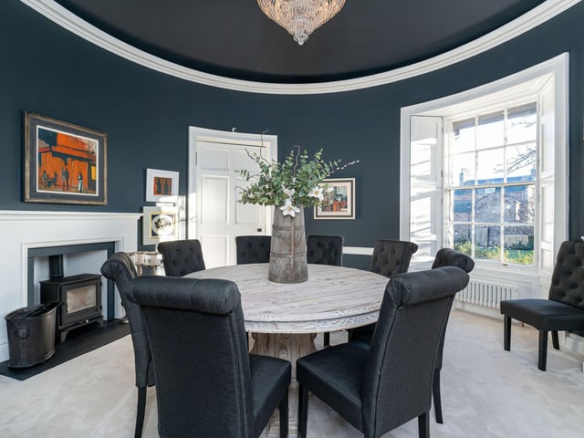 Interior: With more than 2,600sq ft of space, Abbey Cottage has been extensively refurbished. There is a circular dining room, open-plan kitchen and family space, garage, plus the four bedrooms over two floors.