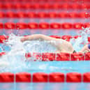 Toni Shaw finished third to take the bronze medal in the Women's 400m Freestyle - S9 heat.