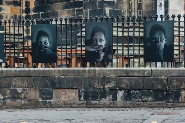 Images Jamal Yussuff-Adelakun created with his daughter, Lola, form part of the Black Lives Matter Mural Trail