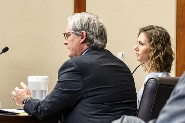 Defendant Ruby Franke looks on during court. Picture: Sheldon Demke/St. George News via AP