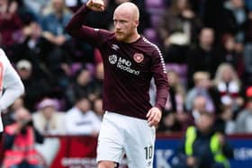 Liam Boyce has penned a one-year contract extension at Hearts.  (Photo by Sammy Turner / SNS Group)
