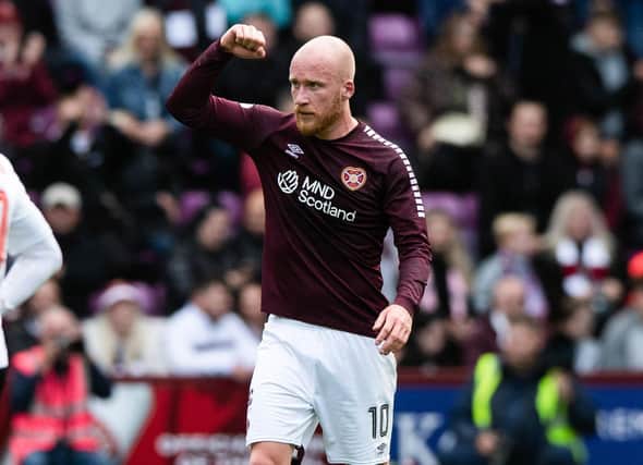 Liam Boyce has penned a one-year contract extension at Hearts.  (Photo by Sammy Turner / SNS Group)