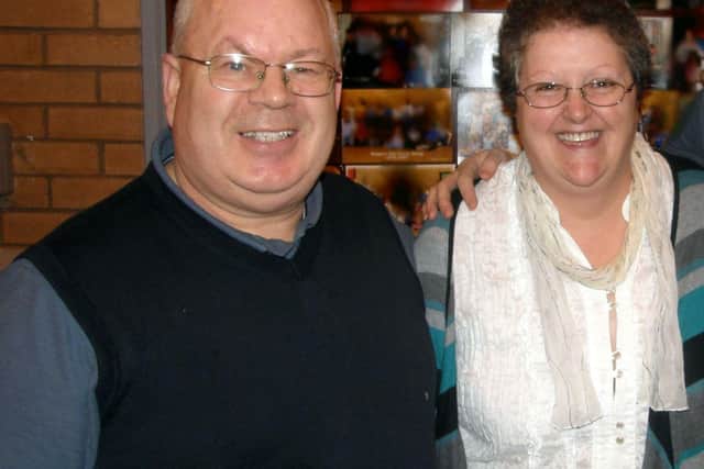 Danny Cairns, pictured with wife Eunice