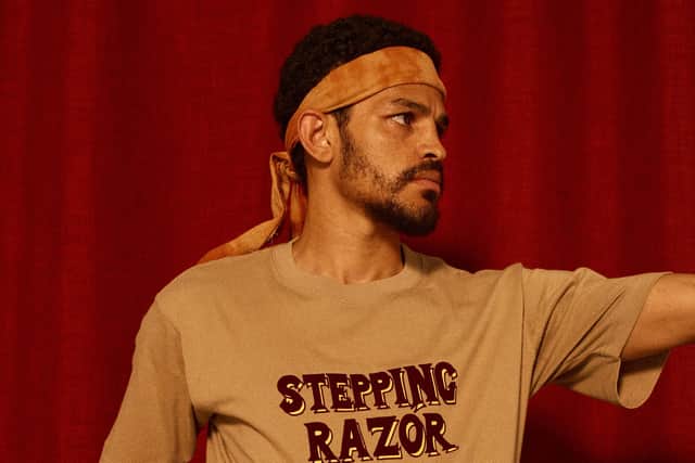 Nicholas Daley's Spring Summer 21 Stepping Razor collection, named for the Peter Tosh recording, celebrates martial arts, which the designer has been exploring in lockdown.