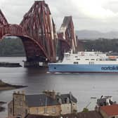 The original Rosyth to Zeebrugge ferry departs on its first anniversary in 2009