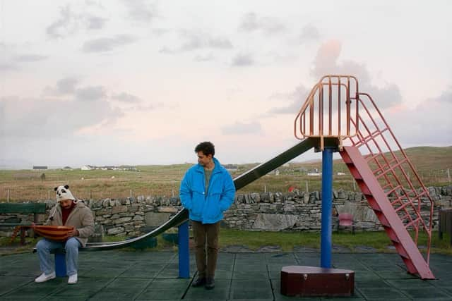 The characters played by Vikash Bhai and Amir El-Masry forge a friendship on a remote Scottish island in Limbo.