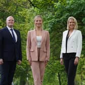 Left to right are Bob Duncan, Laura Mathieson, and Christine Falconer from Rettie's new Edinburgh South branch. Picture by Stewart Attwood