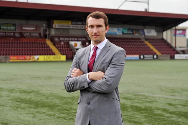 New Stenhousemuir FC CEO, Blair Cremin. Picture: Michael Gillen.