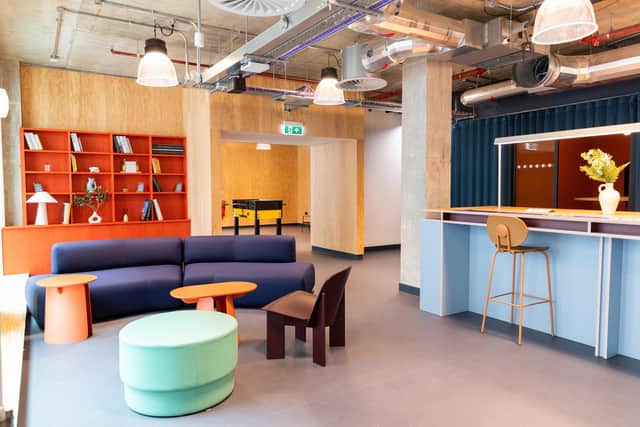 An interior view of part of the new Martha Street Apartments student complex in Glasgow.