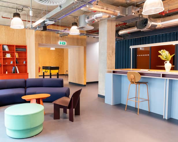 An interior view of part of the new Martha Street Apartments student complex in Glasgow.