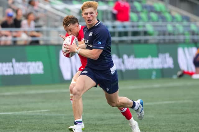 Harry Paterson impressed on Scotland's summer tour, scoring a try against Canada. (Photo by Chris Tanouye/Getty Images for Scottish Rugby)
