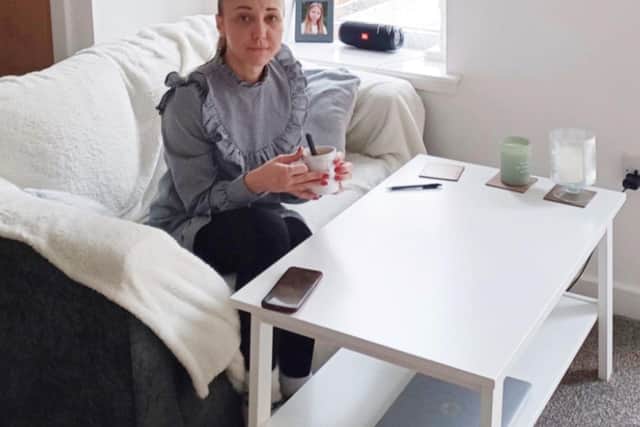 Anna Khlibodarova in her new home at West Craigs