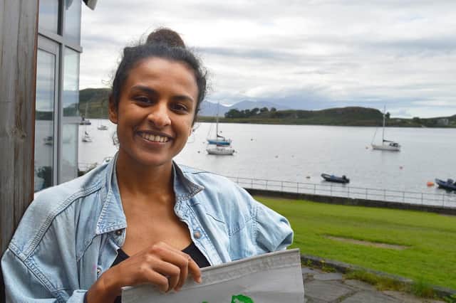 Fellow winner Renuka Ramanujam from Oban is working on a material innovation that uses onion skin instead of single use plastic waste. Picture: contributed.