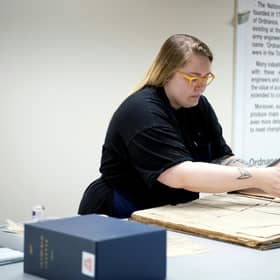 Claire Hutchison is a conservator with the National Library of Scotland, which has one of the biggest newsaper archives in the UK.
