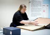 Claire Hutchison is a conservator with the National Library of Scotland, which has one of the biggest newsaper archives in the UK.