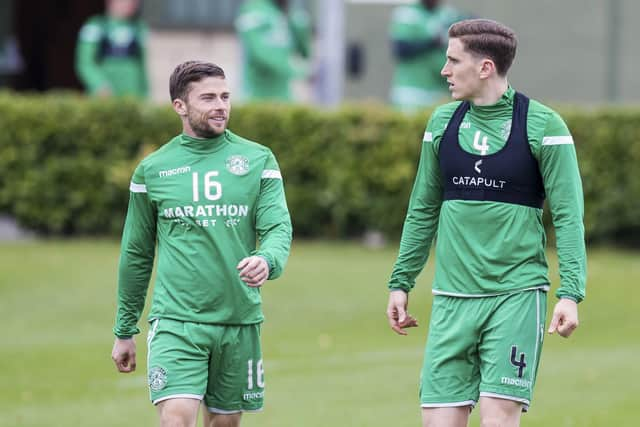 Lewis Stevenson, left, and Paul Hanlon have made more than 1000 appearances for the club combined.