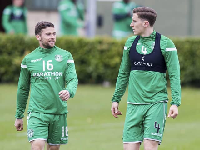 Lewis Stevenson, left, and Paul Hanlon have made more than 1000 appearances for the club combined.