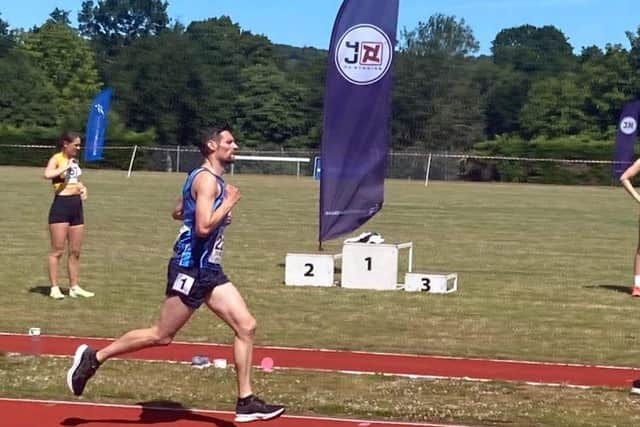 Mark Beagrie got a new club record with his run