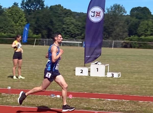 Mark Beagrie got a new club record with his run