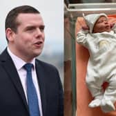 Douglas Ross announced the arrival of baby James last week