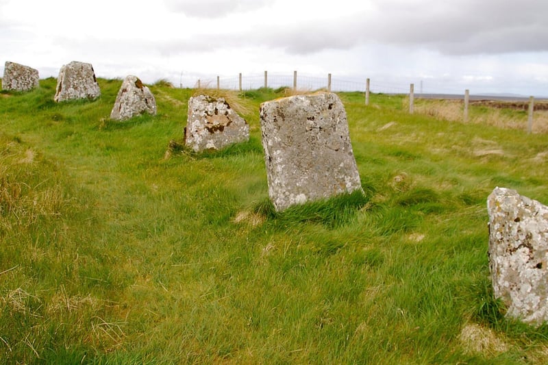 The Achavanich stones are located in Caithness near Loch Stemster. The tallest stone is roughly 2 metres tall, and although the majority are relatively small it is thought they weren’t always this way. Years of weathering have caused a breakdown in their size. What’s more, while only 36 stones can be found today it is thought there were originally 54.