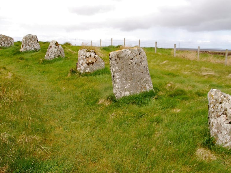 The Achavanich stones are located in Caithness near Loch Stemster. The tallest stone is roughly 2 metres tall, and although the majority are relatively small it is thought they weren’t always this way. Years of weathering have caused a breakdown in their size. What’s more, while only 36 stones can be found today it is thought there were originally 54.