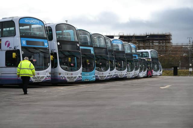FirstGroup is one of the biggest bus operators in Scotland and across the UK. Picture: John Devlin
