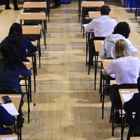 Students sitting an exam
