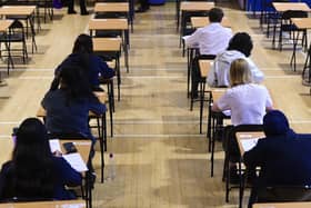 Students sitting an exam