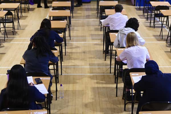 Students sitting an exam