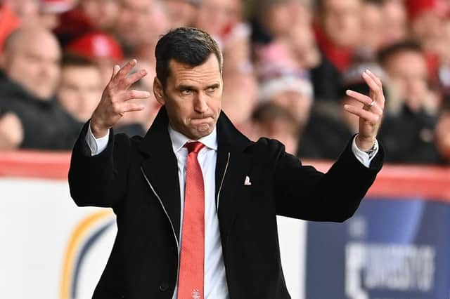 Stephen Glass was left frustrated by Aberdeen's defeat by Motherwell.